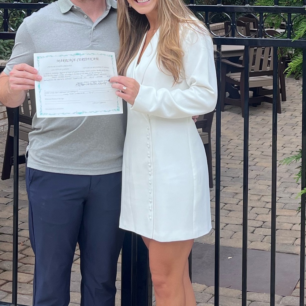 White Showpo Suit Dress - Small